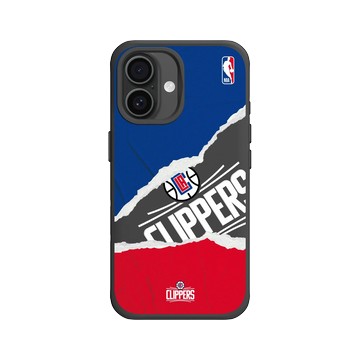 iPhone 16 SolidX 黑 - NBA - 熱血系列-洛杉磯快艇 L.A Clippers - Sweat and Tears