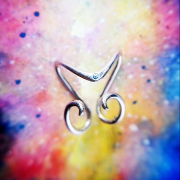 Show Me Not隱藏字母純銀戒指 M N O