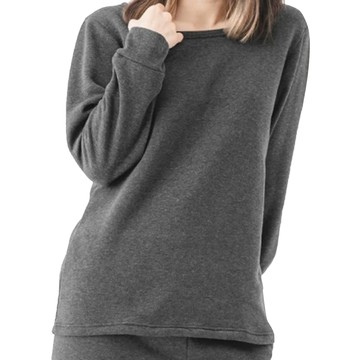 MI MI LEO 保暖刷毛居家上衣  XL  深灰色