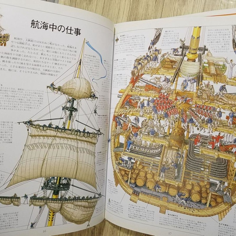 図鑑[スティーヴン・ビースティー 輪切り図鑑 大帆船] B4大型本