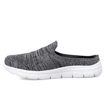 媽媽平底包頭拖鞋夏季鏤空涼拖老年人半拖室內外日常老媽沙灘鞋女