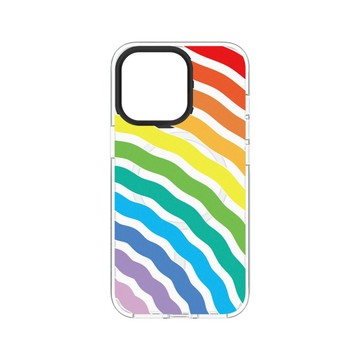 犀牛盾Clear (MagSafe 兼容)防摔背蓋手機殼 【獨家設計款】 - 彩虹漣漪