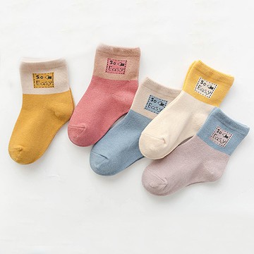 【優貝選】舒適學生童襪5入套組-SO EASY