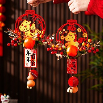 臺灣出貨🚀全網最低價🚀春節裝飾掛件2026新款馬年新年入戶門福字掛飾過年氛圍佈置裝飾品