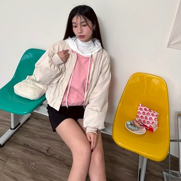 【HARPER】歐膩風防潑水小墊肩飛行外套 | 現貨  長袖上衣 外套 飛行外套 短版【JTA16945H】