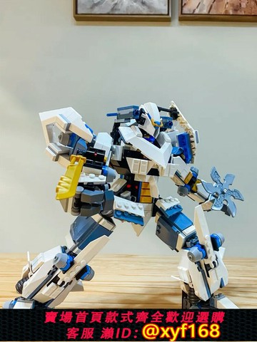 {保固一年 可打統編}17季新款幻影忍者贊的泰坦機甲國產積木拼裝玩具男孩子71795模型