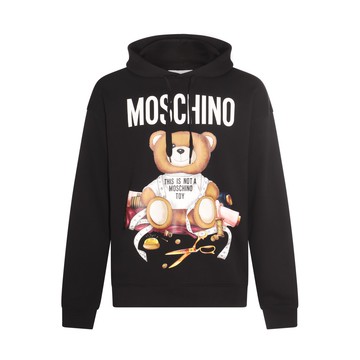 Moschino - Black Cotton Teddy Bear Sweatshirt