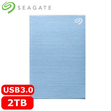 Seagate希捷 One Touch 2TB 2.5吋行動硬碟 冰川藍 (STKY2000402)原價2888(省389)