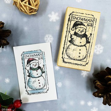 楓木印章-雪人票卡 DT-0969