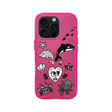iPhone 16 Pro Clear 粉漾桃 - Chocomoo - SAVE THE OCEAN: OCEAN PARK
