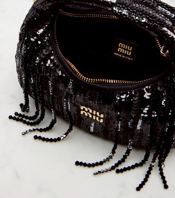 Miu Miu Wander Mini embellished top-handle bag