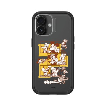 iPhone 16 Mod NX 黑 - 迪士尼-米奇 Mickey - 朋友們的三連拍