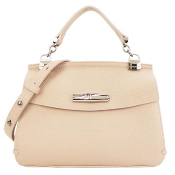 LONGCHAMP MADELEINE系列竹節手提/斜背兩用包(象牙)