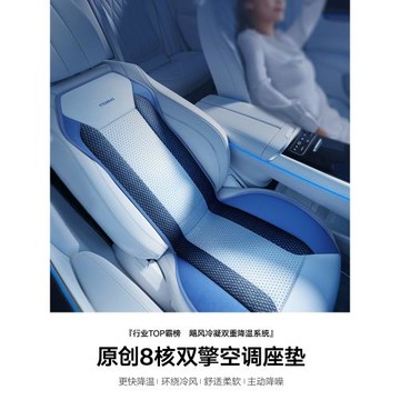 夏季汽車坐墊通風座墊車內用載座椅墊車墊子冰絲涼墊半包特斯拉Y3