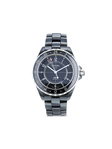 CHANEL Pre-Owned - 2010 pre-owned Chanel J12 GMT - unisex - ceramic - One Size - Black