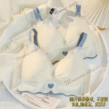 兩件裝/超薄款大碼內衣大胸顯小顯瘦聚攏收副乳無鋼圈性感文胸罩無痕內衣 果凍條 軟支撐 包副乳 無鋼圈 背心 超包覆內衣