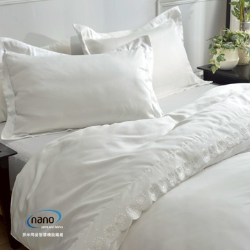 鋪棉兩用被/天使天絲/02038-1天絲素色(白)