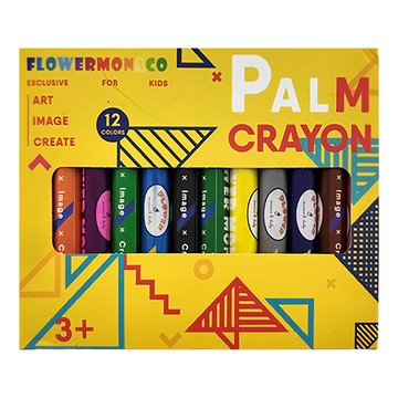 FLOWERMONACO 無毒水洗環保蠟筆  12色  1盒
