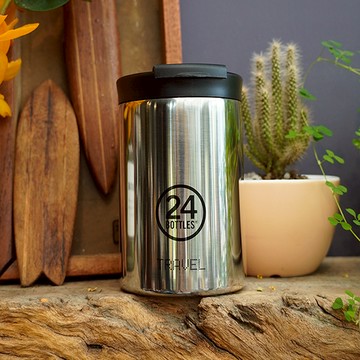 義大利 24Bottles 保溫隨行杯 350ml 鉑金