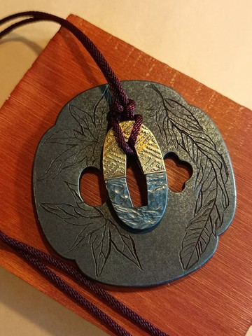切羽項鍊 卍字崩紋 一線之隔款 日本刀裝具飾品