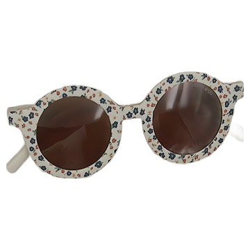 Grech&Co 經典圓框偏光太陽眼鏡-嬰幼童用  碎花藍  18個月至6歲