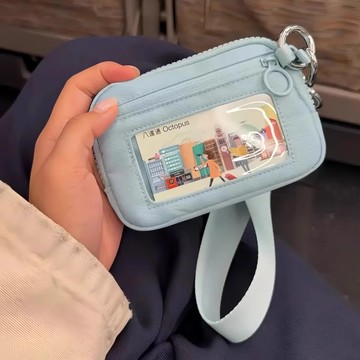 𝑳𝒖𝒄𝒌𝒚 𝒑𝒂𝒄𝒌✨透明卡包拉鏈手腕包便攜式銀行卡零錢收納包女