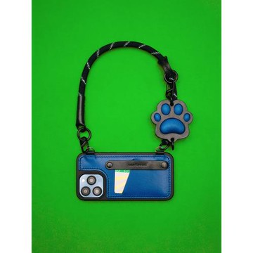 兩針一線適用蘋果16promax手機殼新款高級感小眾設計iphone15pro真皮掛繩斜挎支架蘋果14pro鏡頭全包外殼防摔