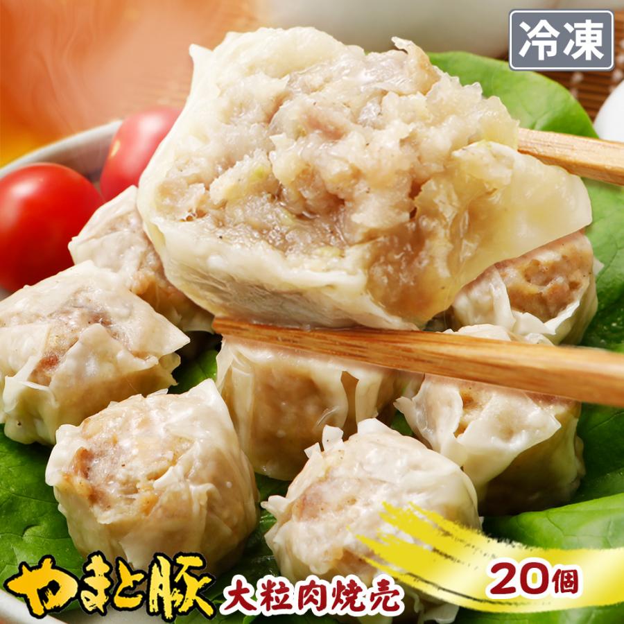 やまと豚 大粒肉焼売 20個 [冷凍] 焼売 シュウマイ 冷凍食品 お取り寄せ 業務用 冷凍 中華 おせち 食品 食べ物 セット ギフト 内祝い お返し 誕生日 出産