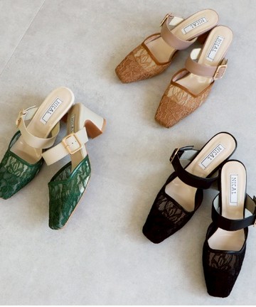 ✧NICAL✧透膚蕾絲造型穆勒鞋(24112)