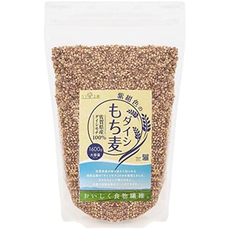 もち麦 国産 ダイシモチ 佐賀県産100% 紫紺色のダイシもち麦 1600g（1.6kg） リフ工房 もちむぎ 国産 もち 麦 麦飯 麦ごは