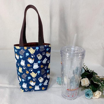 可愛貓咪飲料提袋【交換禮物】