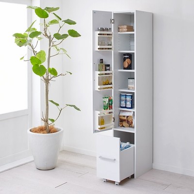 引き出して使える頑丈ワゴン付き キッチンストッカー 幅30cm 通販 Lineポイント最大get Lineショッピング