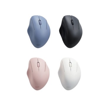 ELECOM Shellpha 靜音雙模 3鍵滑鼠(M/S)-黑/白/藍/粉