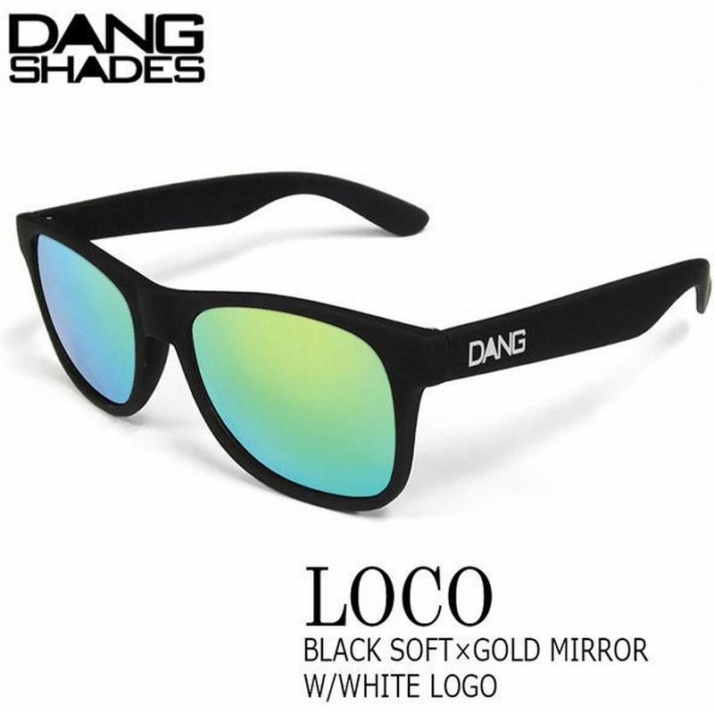 サングラス ファッション スポーツ Dang Shade ダンシェイズ Loco Black Soft Gold Mirror W White Logo ロコ 通販 Lineポイント最大get Lineショッピング