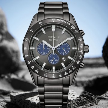 CITIZEN星辰 Chronograph系列 光動能 計時腕錶 618 年中慶 禮物 CA4677-50H