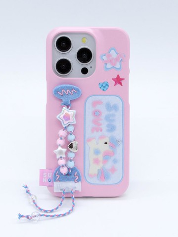 SUN CASE UNICON BEADS PHONE CASE [PINK]