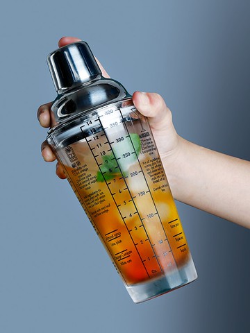 雪克杯手搖杯玻璃做奶茶冰飲料檸檬茶制作工具雪克壺調酒器具套裝