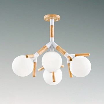 E27北歐風半吸頂四燈 C03-13-63072