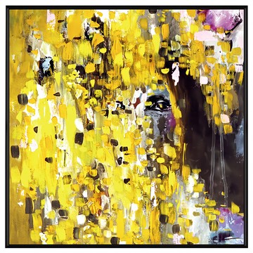 菠蘿選畫所 秋季II APAS6617B 60 x 60cm 畫框 抽象藝術掛畫  黑色