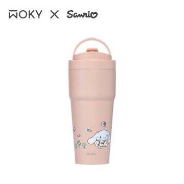 【WOKY X SANRIO】狗狗好朋友系列_渾圓杯雙層陶瓷保溫杯750ml