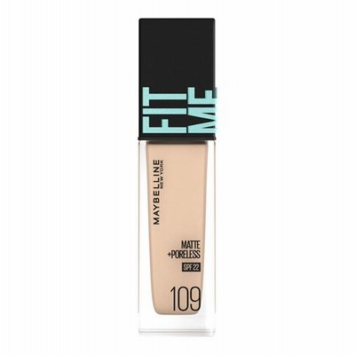 (ポスト投函)メイベリン フィットミー リキッドファンデーション R 109 明るい肌色(イエロー系) 30ml