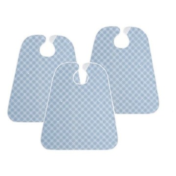 【海夫健康生活館】日本 口袋餐用圍裙 藍色 3包裝(HEFT-24)