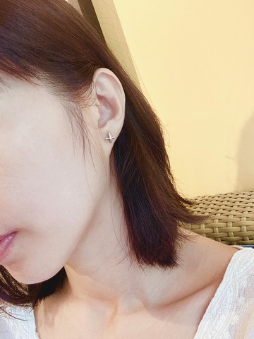 925純銀耳針  X X 耳環