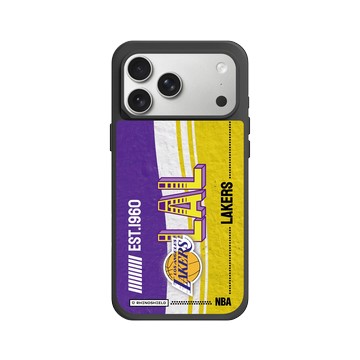 iPhone 17 Pro Max SolidX 黑 - NBA - 復古球員卡-洛杉磯湖人 L.A. Lakers - Vintage Card
