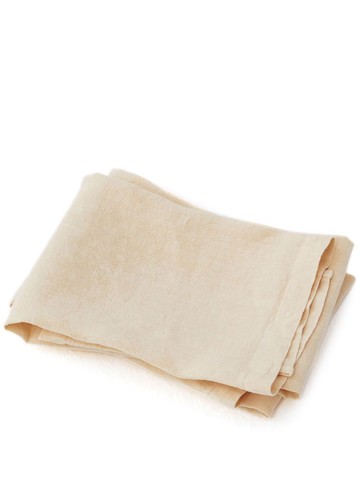 TEKLA - logo-patch linen glass towel - unisex - Linen/Flax - One Size - Neutrals