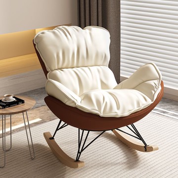 免運/開立發票 北歐休閑椅搖搖椅龍蝦椅午睡懶人沙發科技布網紅椅 最低價 快速出貨