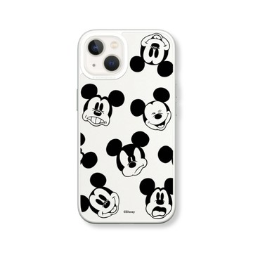 RHINOSHIELD iPhone 14系列SolidSuit防摔背蓋手機殼迪士尼-米奇系列-黑標款-米奇的有趣表情(多色可選)