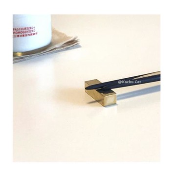 現 黃銅筷架 筷托 手工制 ins小眾 錘目紋理 酒店餐具