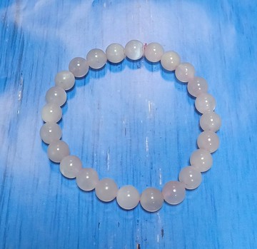 粉月亮串珠手鍊