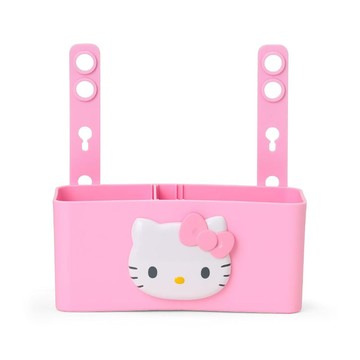 【震撼精品百貨】Hello Kitty 凱蒂貓~日本三麗鷗SANRIO KITTY塑膠車用收納籃-大臉款*54815
